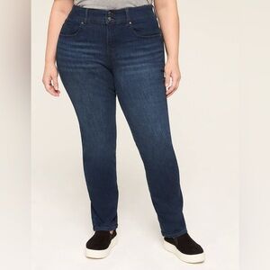 Lane Bryant Dark Blue Straight Leg Jeans - Plus size, classic, casual, denim
